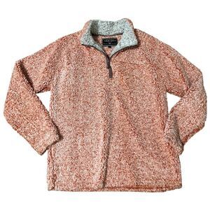 True Grit‎ 🐻 Men’s Pebble Pile Frosty Sherpa Fleece 1/4 Zip 🧡 Size L